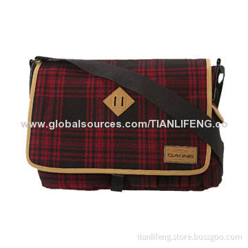 Cotton messenger bag, high capacity